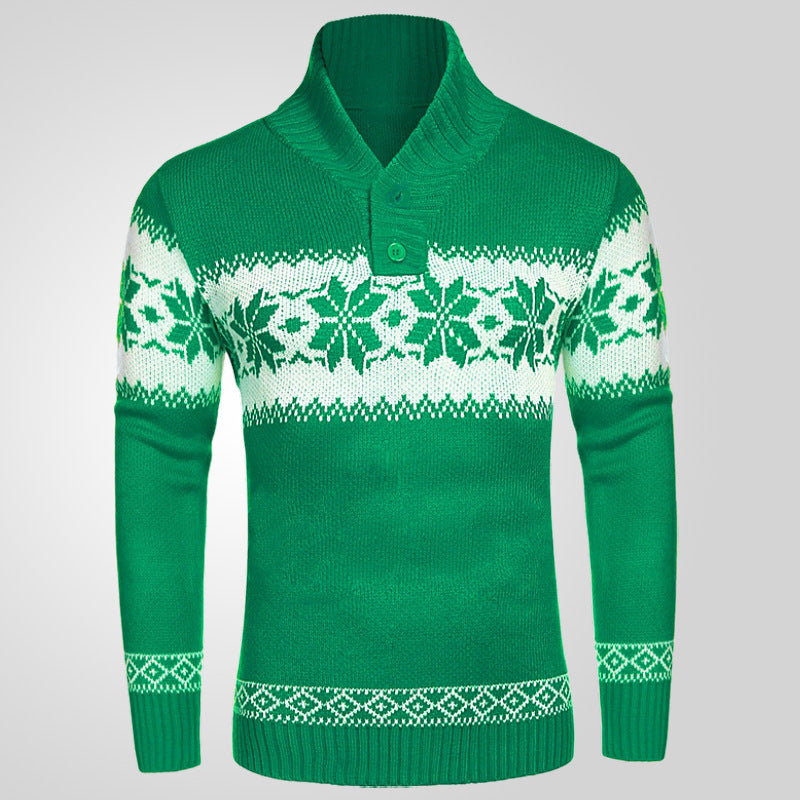 Grüner Weihnachts Pullover