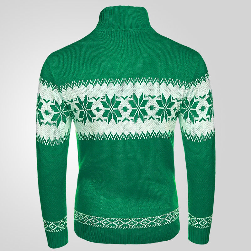 Grüner Weihnachts Pullover