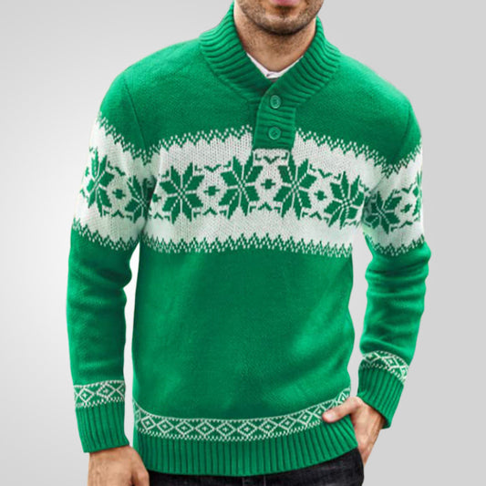 Grüner Weihnachts Pullover