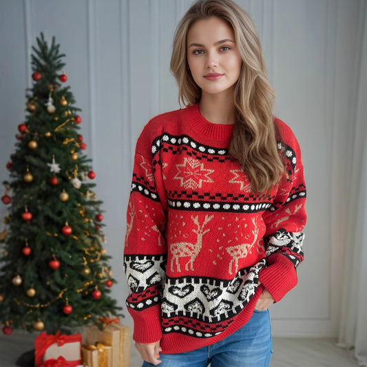 Damen Weihnachts Pullover